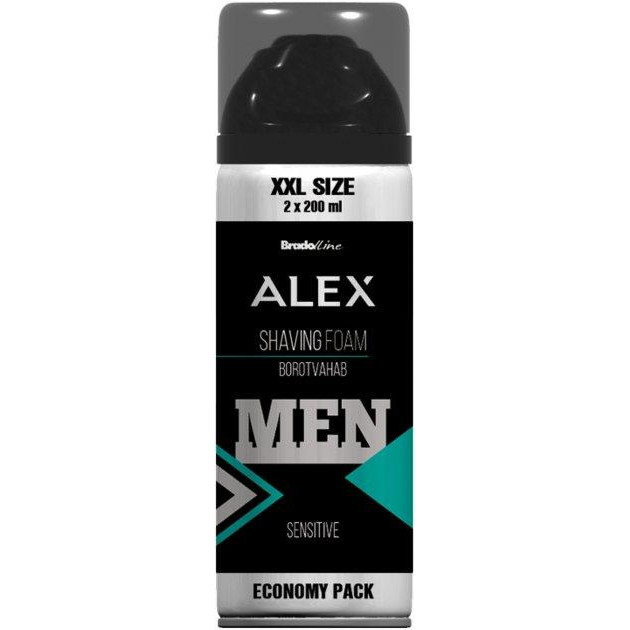 Bradoline Піна для гоління  Alex XXL Sensitive 400 мл (5997001717325) - зображення 1