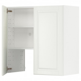 IKEA METOD Шафа-витяжка з полицею/дверцями, білий/Бодбін кремовий, 80x80 см (495.043.39)