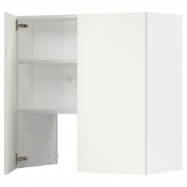 IKEA METOD Шафа-витяжка з полицею/дверцями, білий/Вальстена білий, 80x80 см (295.073.05)