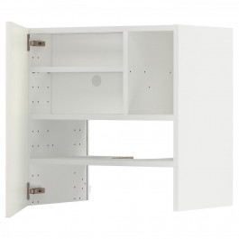 IKEA METOD Шафа-витяжка з полицею/дверцями, білий/білий Veddinge, 60х60 см (695.053.52)