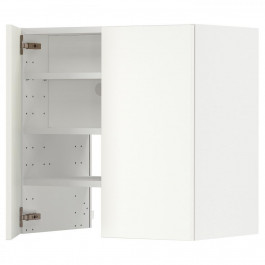 IKEA METOD Шафа-витяжка з полицею/дверцями, білий/Хавсторп бежевий, 60х60 см (995.052.80)