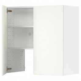 IKEA METOD Шафа-витяжка з полицею/дверцями, білий/Хавсторп бежевий, 80х80 см (095.043.41)