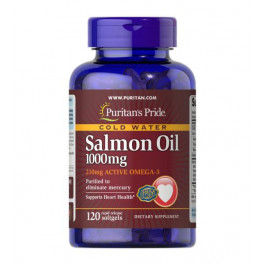 Puritan's Pride Salmon Oil 1000 mg Softgels (120 капс)