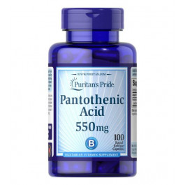 Puritan's Pride Pantothenic Acid 550 мг 100 капс