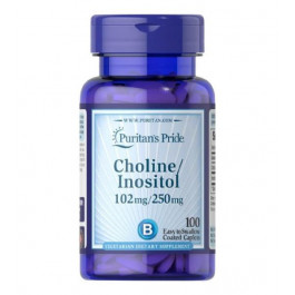 Puritan's Pride Choline / Inositol 102 mg / 250 mg (100 табл)