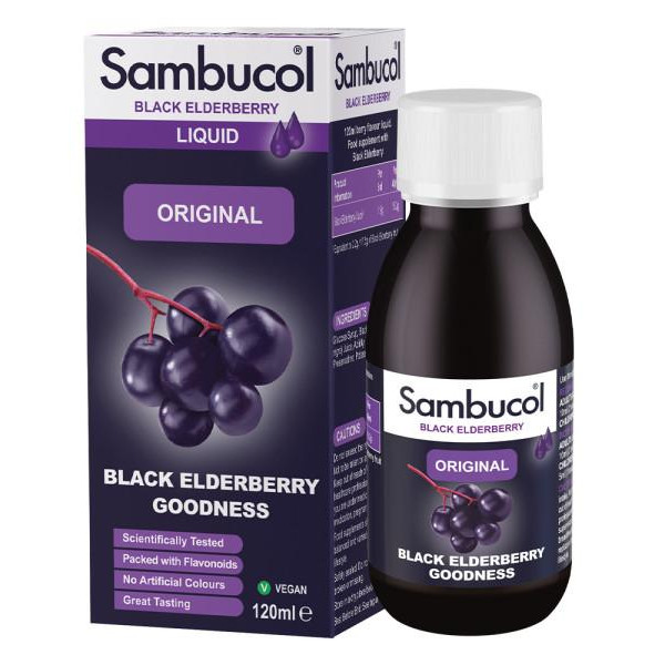 Sambucol Black Elderberry ORIGINAL Liquid (120 ml) - зображення 1