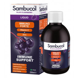 Sambucol Black Elderberry + Vit C + Zinc Liquid (230 ml)