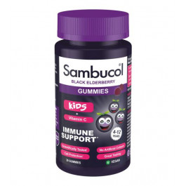 Sambucol Black Elderberry KIDS + Vit C Gummies (30 жув табл)