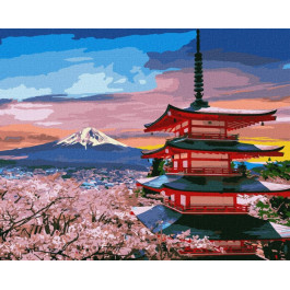 Ідейка Картина за номерами  "Улюблена Японія" 40х50см KHO2856