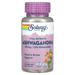 Solaray Ashwagandha 470 mg Veg Caps (60 капс)
