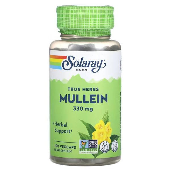 Solaray Mullein 330 mg VegCaps (100 капс) - зображення 1