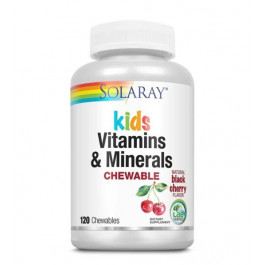 Solaray Kids Vitamins & Minerals 120 табл - Вишня