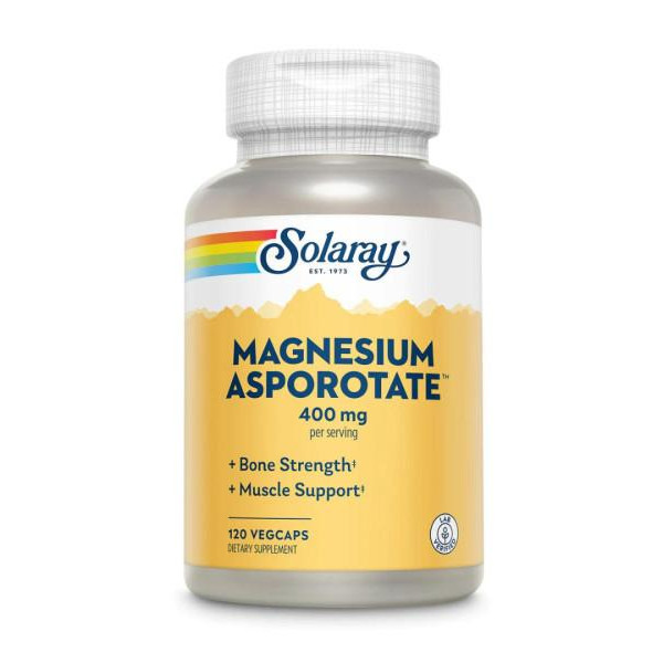 Solaray Magnesium Asporotate 400 mg Veg Caps (120 капс) - зображення 1