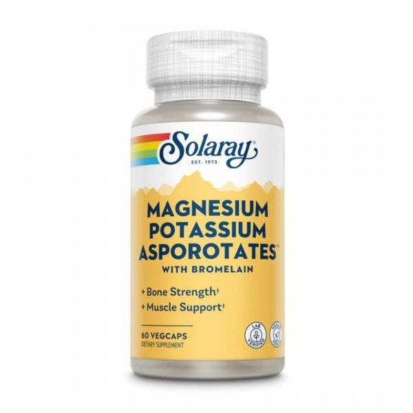 Solaray Magnesium Potassium Asporotates with Bromelain Veg Caps (60 капс) - зображення 1