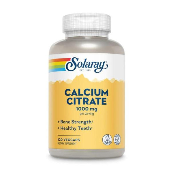 Solaray Calcium Citrate 1000 mg Veg Caps (120 капс) - зображення 1