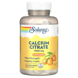 Solaray Calcium Citrate 1000 mg Chewables (60 табл) - Апельсин