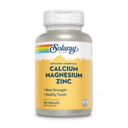 Solaray Calcium Magnesium Zinc Veg Caps (100 капс)