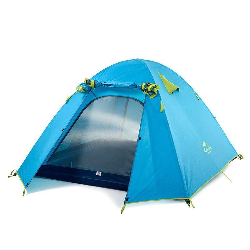 Naturehike P-Series 3P UPF 50+ Family Camping Tent NH18Z033-P, sea blue - зображення 1