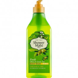 KeraSys Гель для душа  Shower Mate Body Wash Fresh Olive & Green Tea Оливки и зеленый чай, 550 мл (880104687