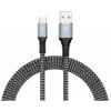T-PHOX USB Cabel to USB-C Jagger 1m Grey (T-C814 grey) - зображення 1