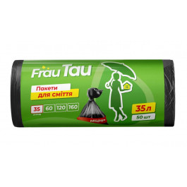 Frau Tau Пакети для сміття  Чорні 35 л 50 шт. (4820195508169)