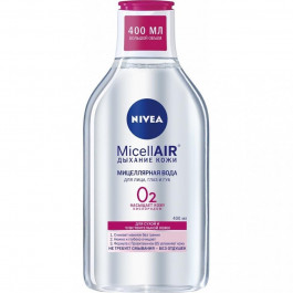 Nivea Вода міцелярна  MicellAIR для сухої і чутливої шкіри, 400 мл (4006000014791)