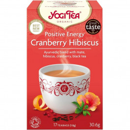 Yogi Tea Чай трав'яний  Cranberry Hibiscus Positive Energy органічний 30.6 г (17 шт. х 1.8 г) (4012824402218)