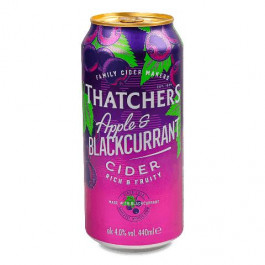 Thatchers Сидр  Apple&Blackcurrant з/б, 0,44 л (5020628003646)
