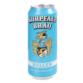 Kurpfalz Brau Пиво  Helles світле з/б, 0,5 л (4262425210006)