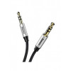 Baseus Кабель miniJack/AUX Yiven Audio Cable M30 0.5M Silver+Black (CAM30-AS1) - зображення 3