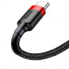 Baseus cafule Cable USB For Type-C 2A 3m Red+Black (CATKLF-U91) - зображення 3