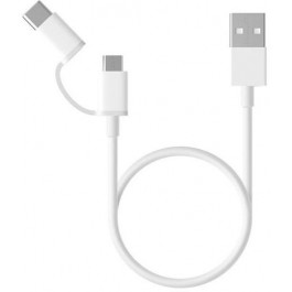 Xiaomi Mi 2-in-1 USB Cable Micro USB to Type C 100cm (SJV4082TY)