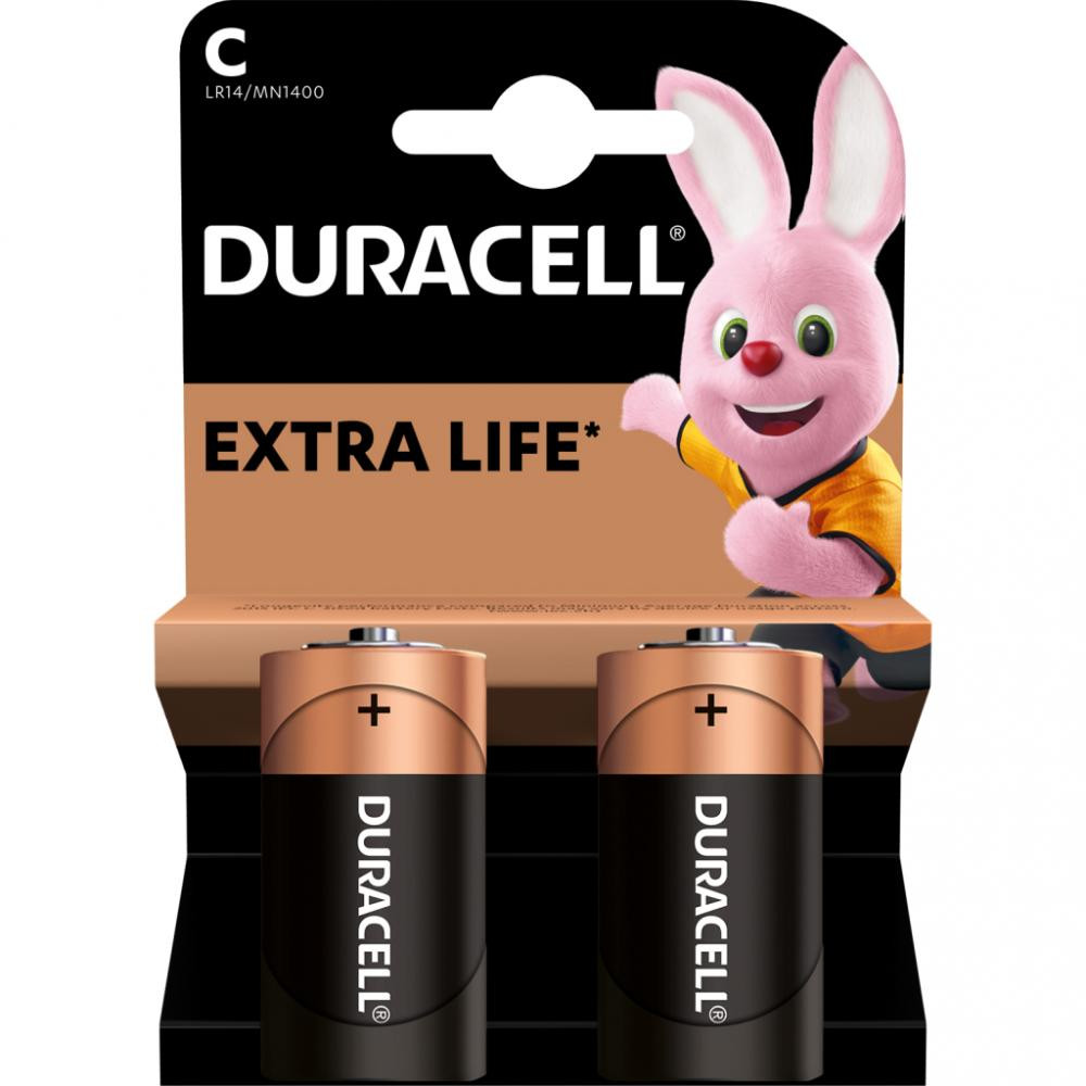 Duracell C bat Alkaline 2шт Basic 81483545 - зображення 1
