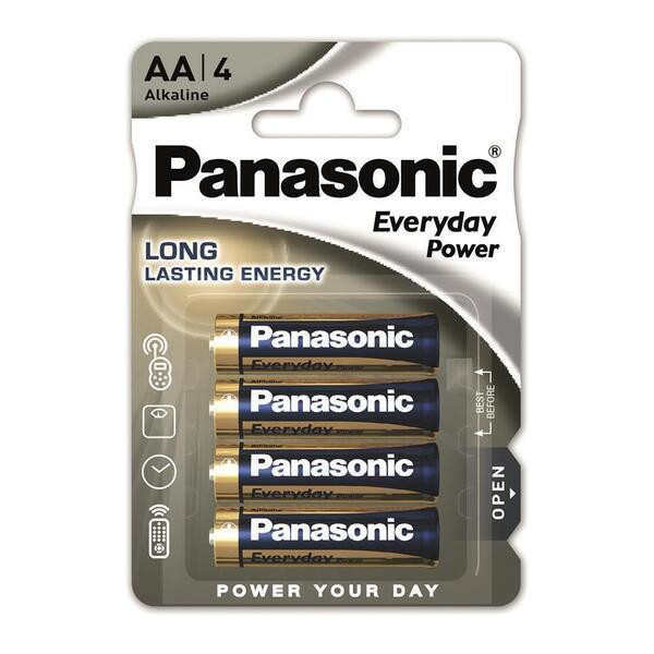 Panasonic AA bat Alkaline 4шт Everyday Power (LR6REE/4BR) - зображення 1