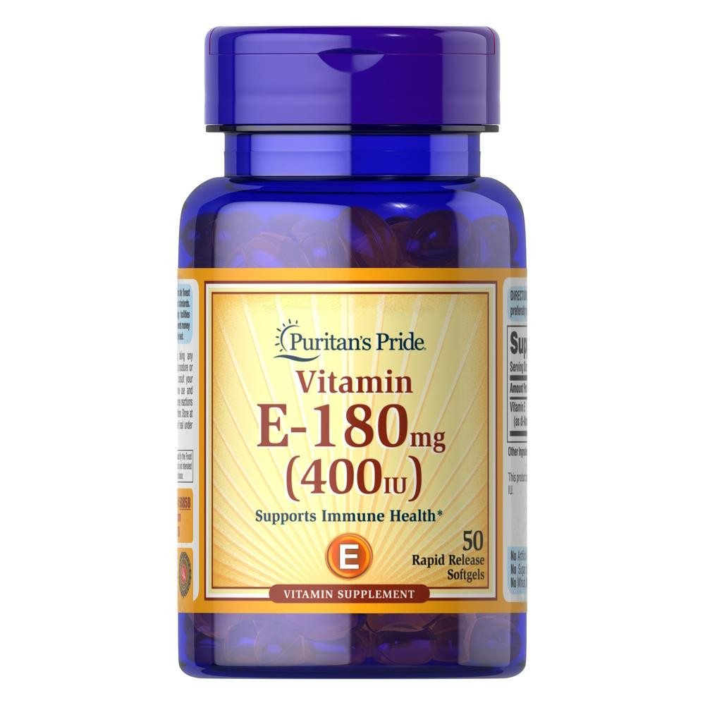 Puritan's Pride Vitamin E 400 IU (50 капс) - зображення 1