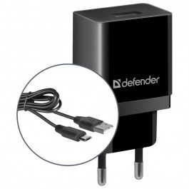 Defender UPC-11 1xUSB, 5V/2.1А + micro-USB (83556)