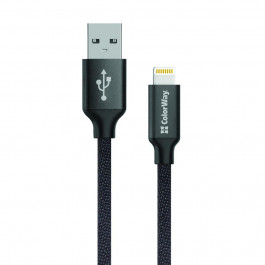 ColorWay USB 2.0 AM to Lightning 1.0m black (CW-CBUL004-BK)