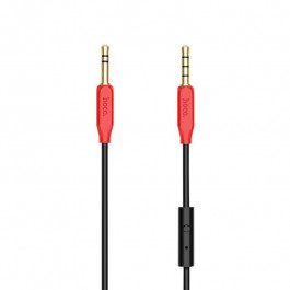   Hoco 3.5 mm Jack - 3.5 mm Jack 1m Red + Mic (UPA-12)