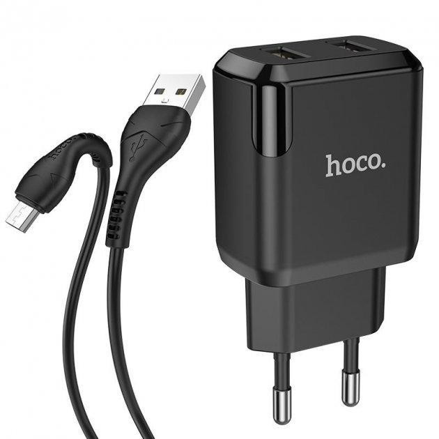 Hoco N7 + MicroUSB Black - зображення 1