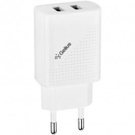   Gelius GP-HC011 USB Wall Charger 2xUSB Pro Vogue 2.4A White