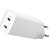 Baseus GaN2 Lite Quick Charger C+C 65W White (CCGAN2L-E02) - зображення 1