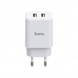   Hoco C62A Victoria 2USB 2.1А White