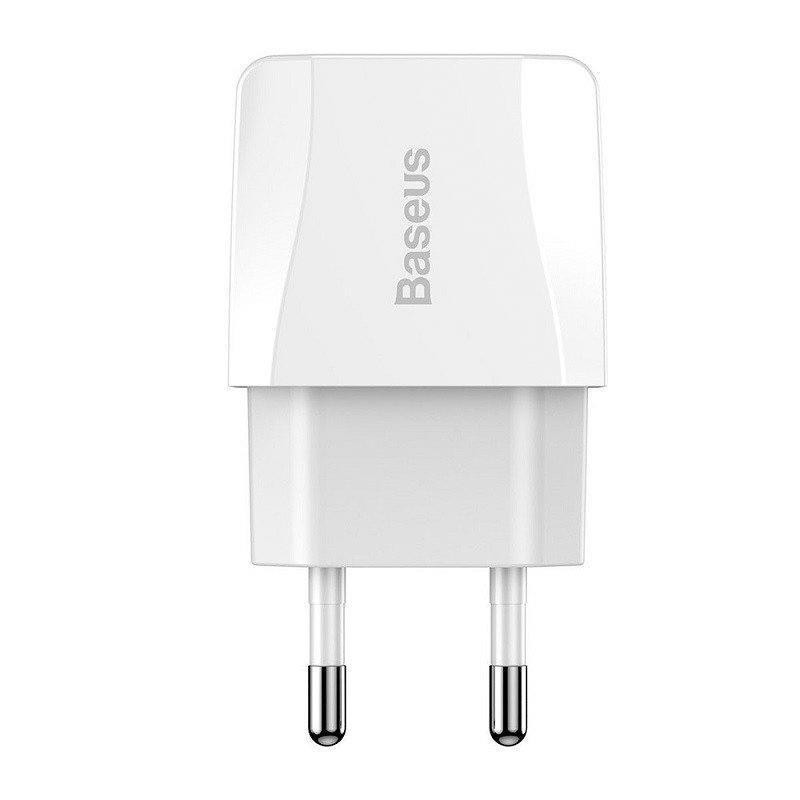 Baseus USB Wall Charger 2xUSB 2.1A Mini Dual-U White (CCALL-MN02) - зображення 1