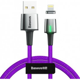 Baseus Zinc Magnetic Cable USB For iP 2.4A 1m Purple (CALXC-A05)