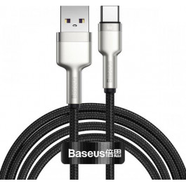 Baseus Cafule Metal Data Cable USB to Type-C 66W 2m Black (CAKF000201)