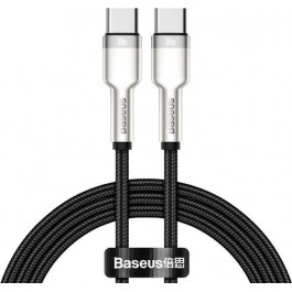 Baseus Cafule Series Metal Data Cable Type-C to Type-C 100W 1m Black (CATJK-C01)