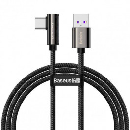 Baseus Legend Series Elbow Fast Charging Data Cable USB to Type-C 66W 1m Black (CATCS-B01)