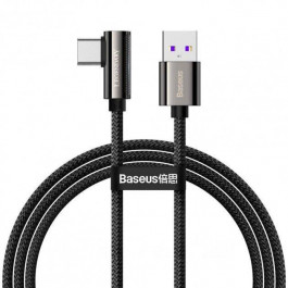   Baseus Legend Series Elbow Fast Charging Data Cable USB to Type-C 66W 1m Black (CATCS-B01)