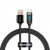 Baseus Display Fast Charging Data Cable USB to Type-C 66W 2m Black (CASX020101) - зображення 1