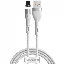   Baseus Lightning Zinc Magnetic Safe Fast Charging Data Cable 1m White (CALXC-K02)